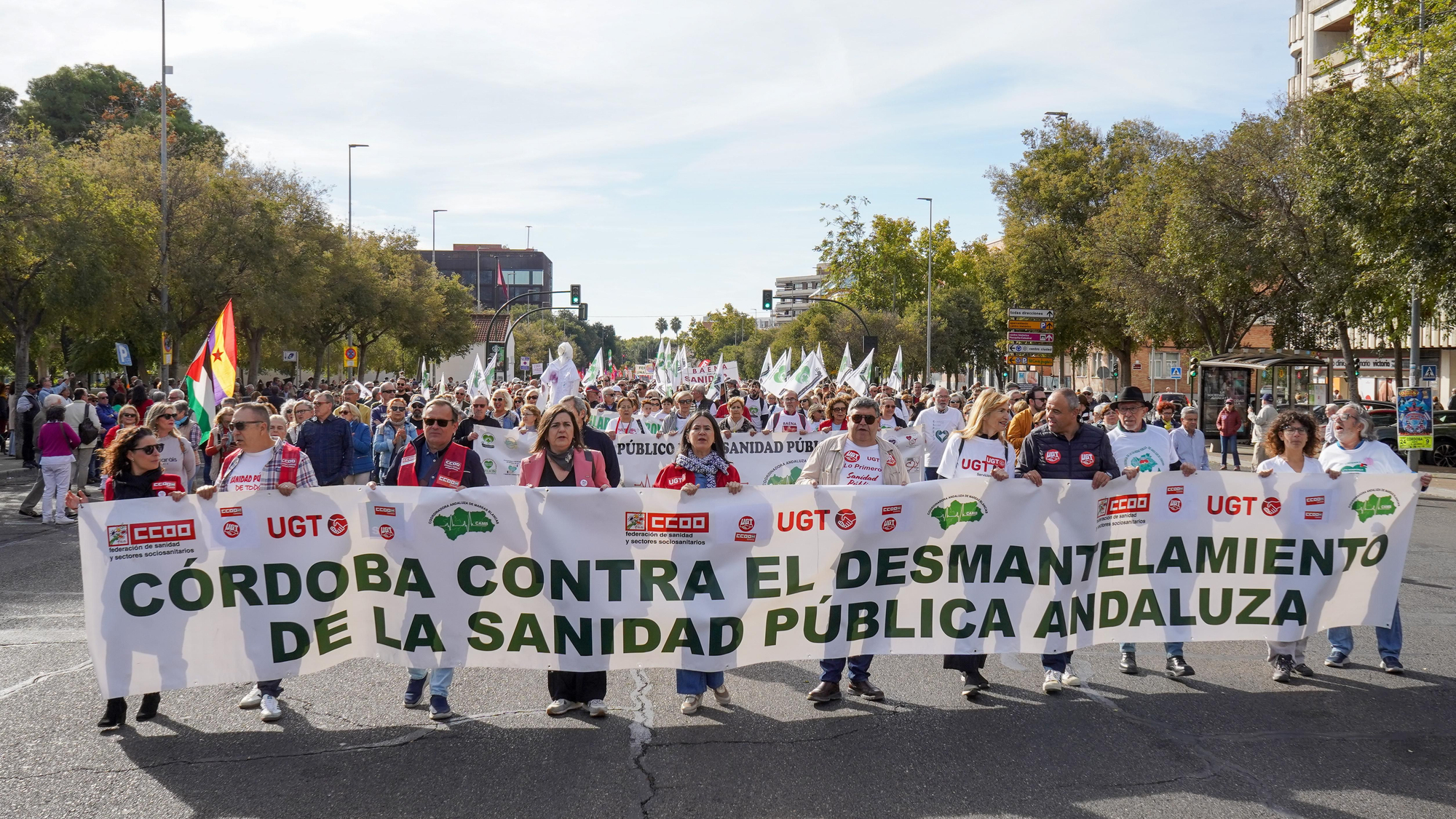 Manifestación en defensa de la sanidad pública