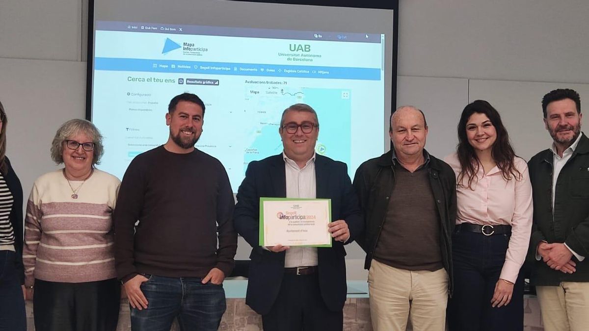 L’Ajuntament d’Inca rep el Segell Infoparticipa d’excel·lència en transparència amb una puntuació del 90%