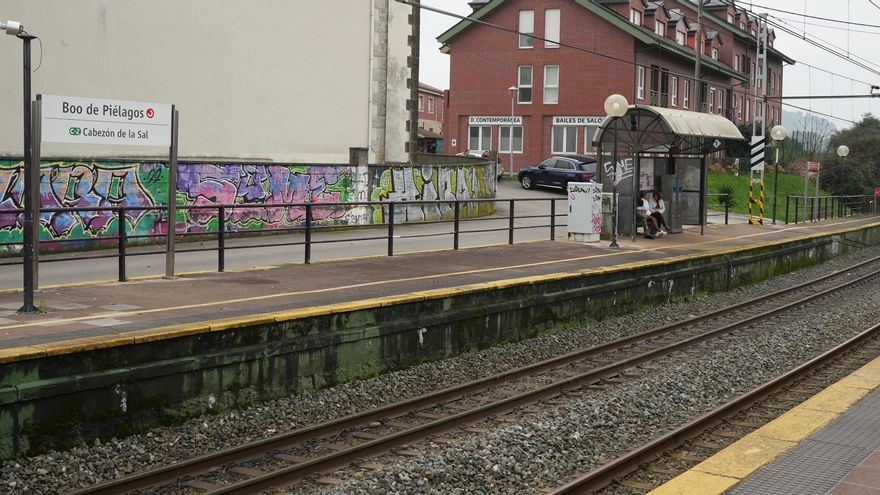 La estación de tren de Boo de Piélagos, donde ocurrieron los hechos, a 4 de febrero de 2024, en Boo de Piélagos, Cantabria (España).