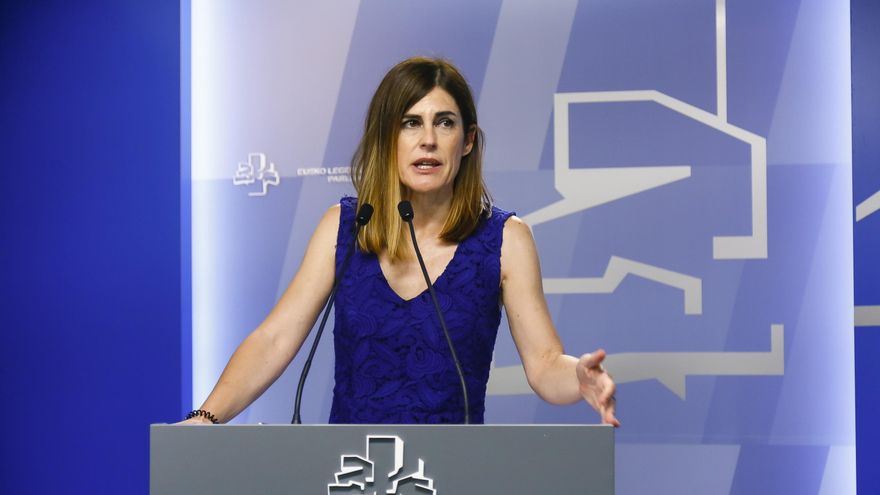 Archivo - La portavoz parlamentaria de Elkarrekin Podemos-IU, Miren Gorrotxategi, en el Parlamento Vasco