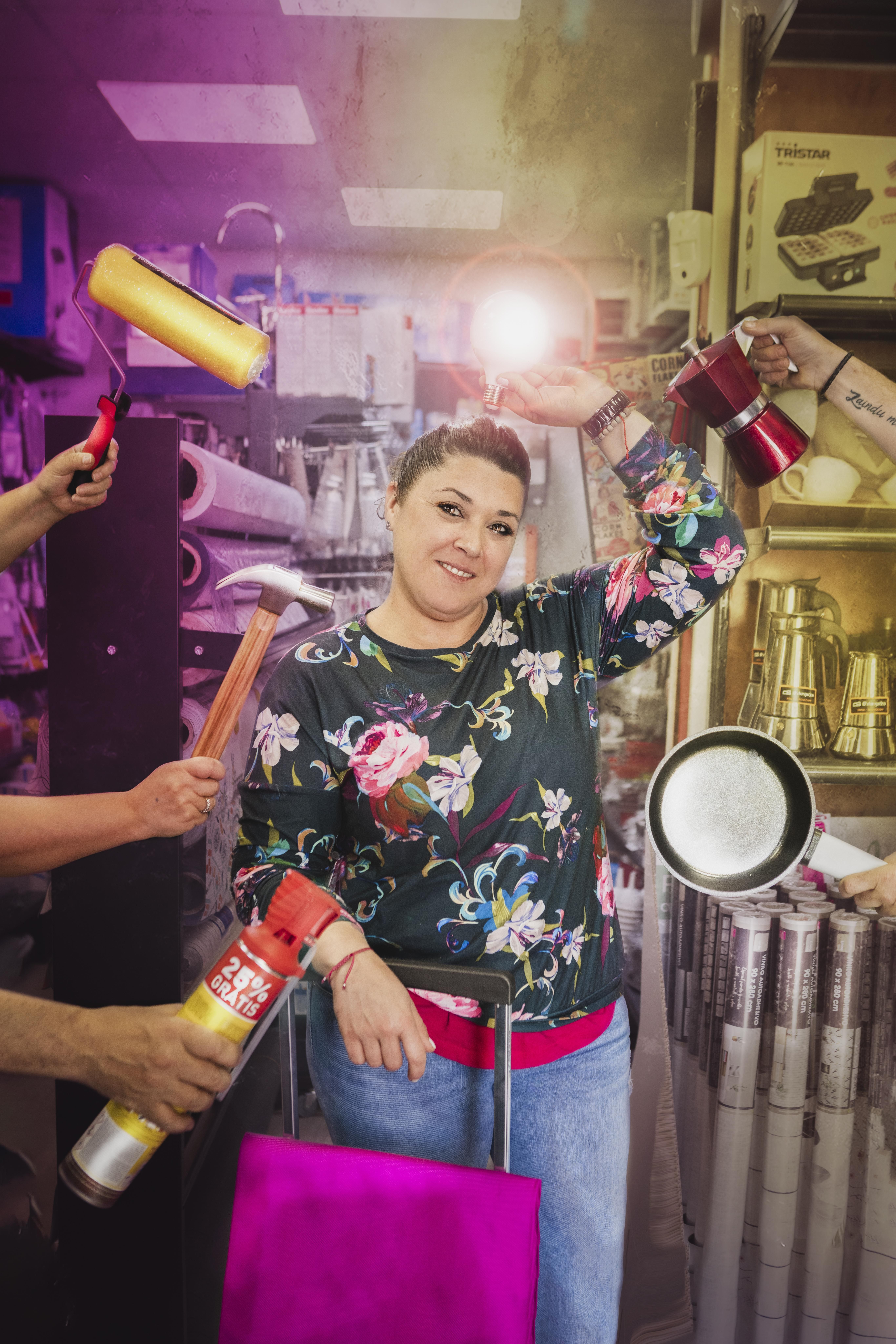 Aintzane Bacigalupi en la FerreteriaGarpe