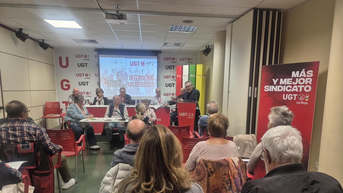 Jubilados de UGT La Rioja piden a los partidos políticos blindar las pensiones
