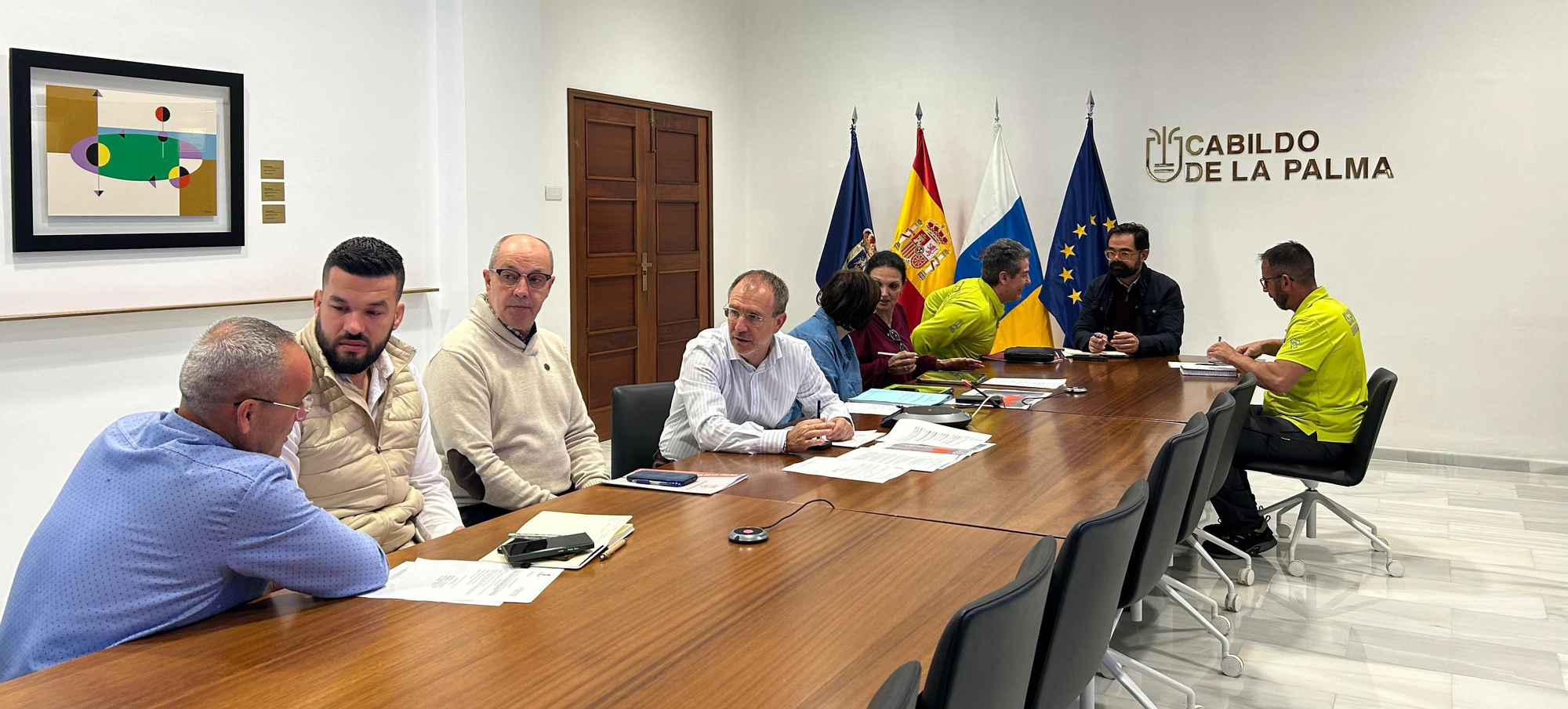 Reunión del Plan de Emergencias de La Palma (Peinpal).