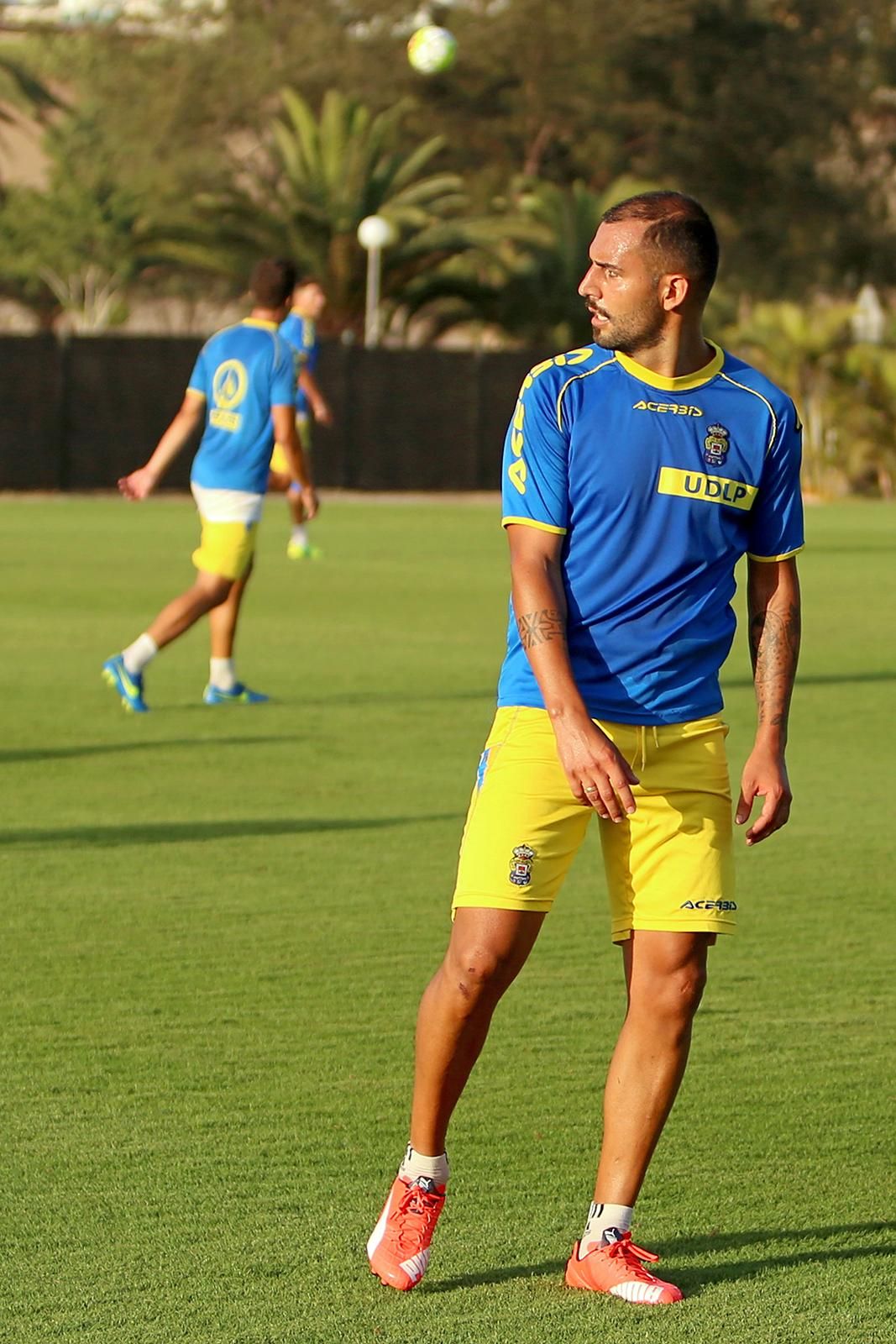 Nauzet Alemán. Entrenamiento de Las Palmas (ALEJANDRO RAMOS)