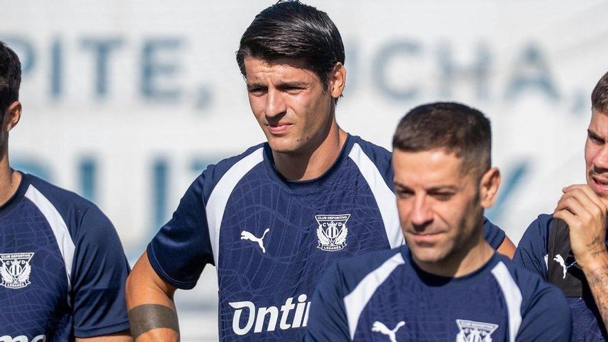 Morata ya entrena con el Leganés