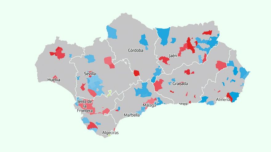 Los resultados de las elecciones en Andalucía 2026, municipio a municipio
