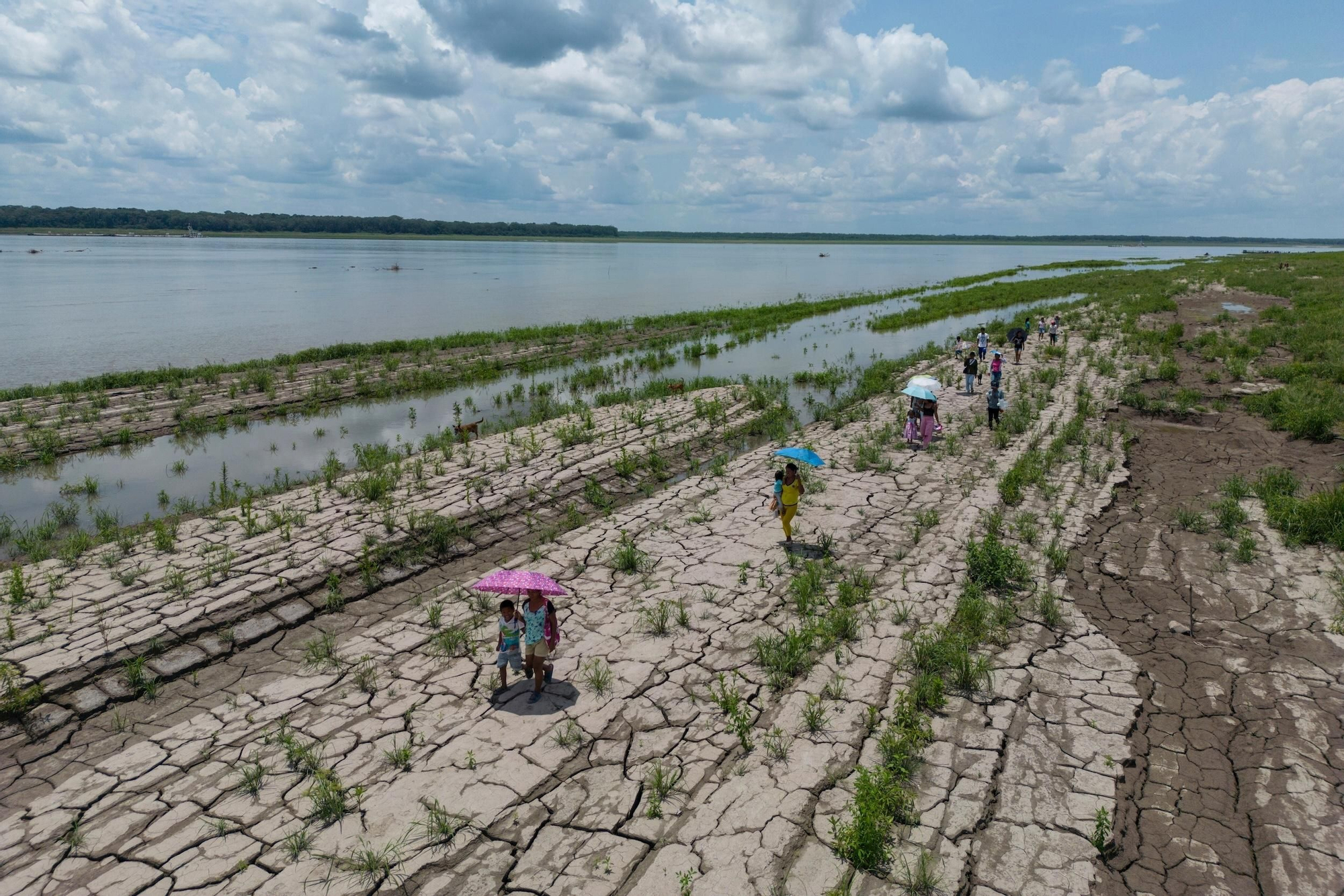 Una sección del Río Amazonas, en Santa Sofía, en las afueras de Leticia, Colombia, el 20 de octubre del 2024. Foto: AP/Iván Valencia