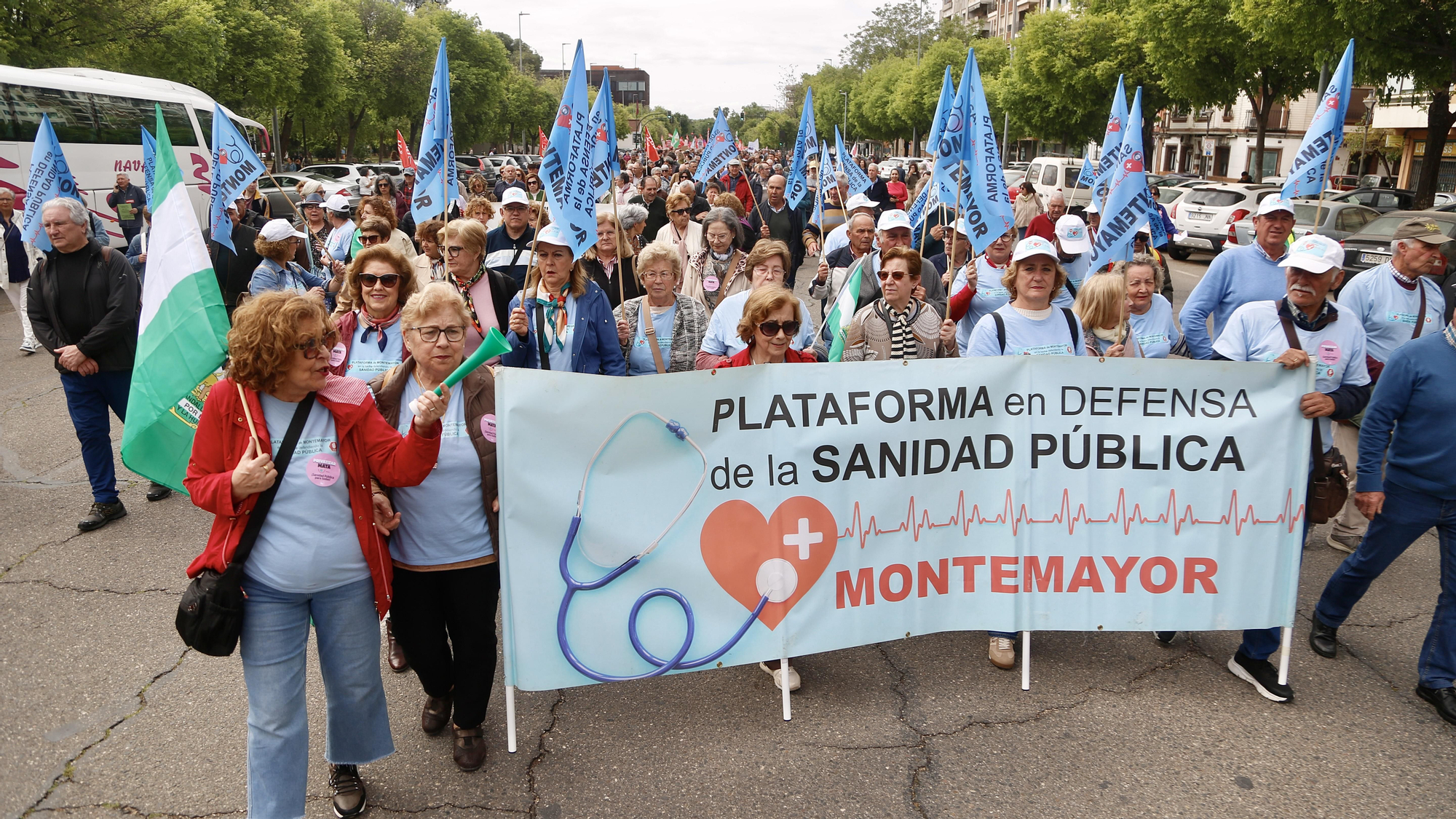 Manifestación de las Mareas Blancas por la sanidad pública