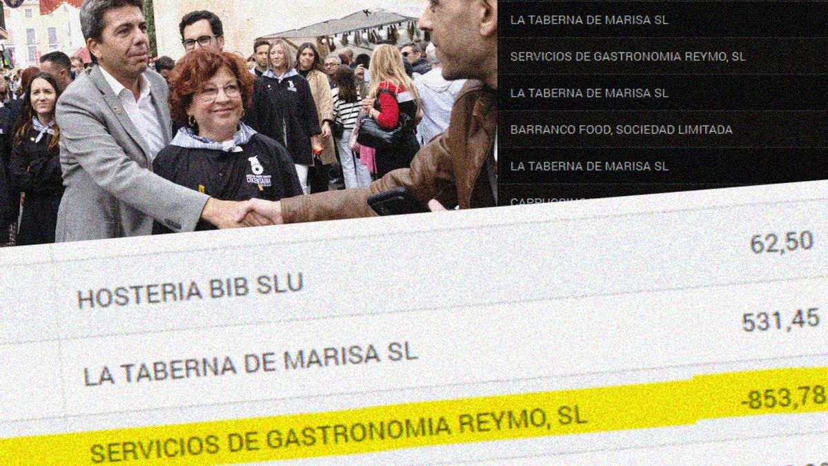 Carlos Mazón, durant la Fira de Tots Sants de Cocentaina, hores abans d'acudir al dinar del Restaurant l'Escaleta del mateix municipi.