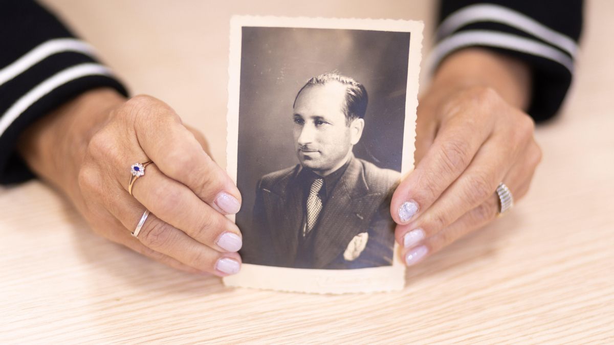 Luis Robles Francisco, exiliado en febrero de 1939 a Francia y después a Argentina, en la foto que conservan sus nietas.