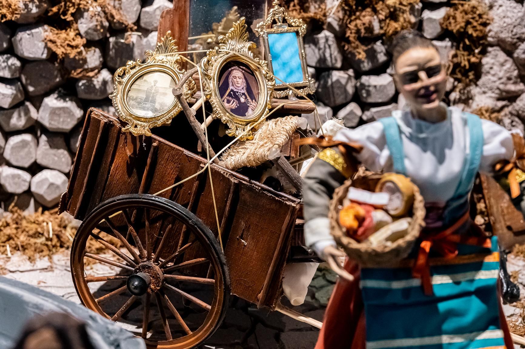 Belén napolitano en Agaete, a cargo del decorador Jonay García.