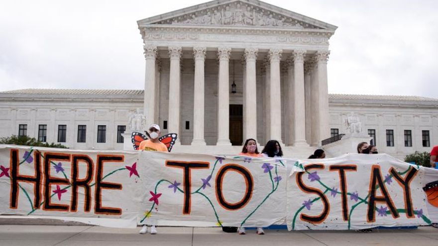 Vista del Tribunal Supremo de EE.UU. el 18 de junio de 2020, cuando informó que mantenía el programa de Acción Diferida (DACA).