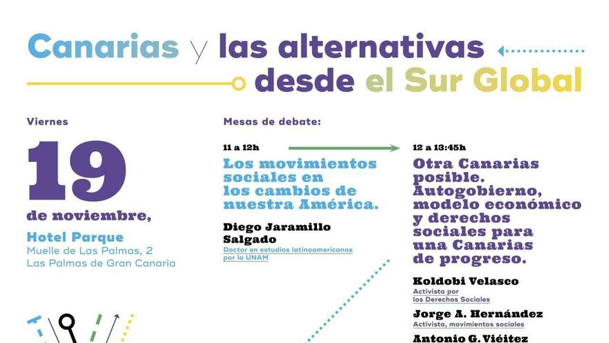 Cartel de las jornadas 'Canarias y las alternativas desde el sur global'.