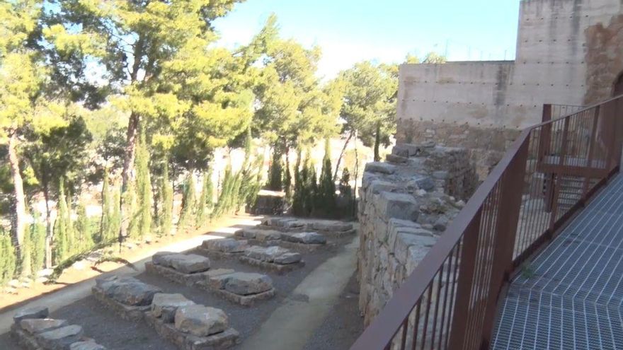El antiguo cementerio judío, ubicado junto a las murallas del castillo de Sagunto.