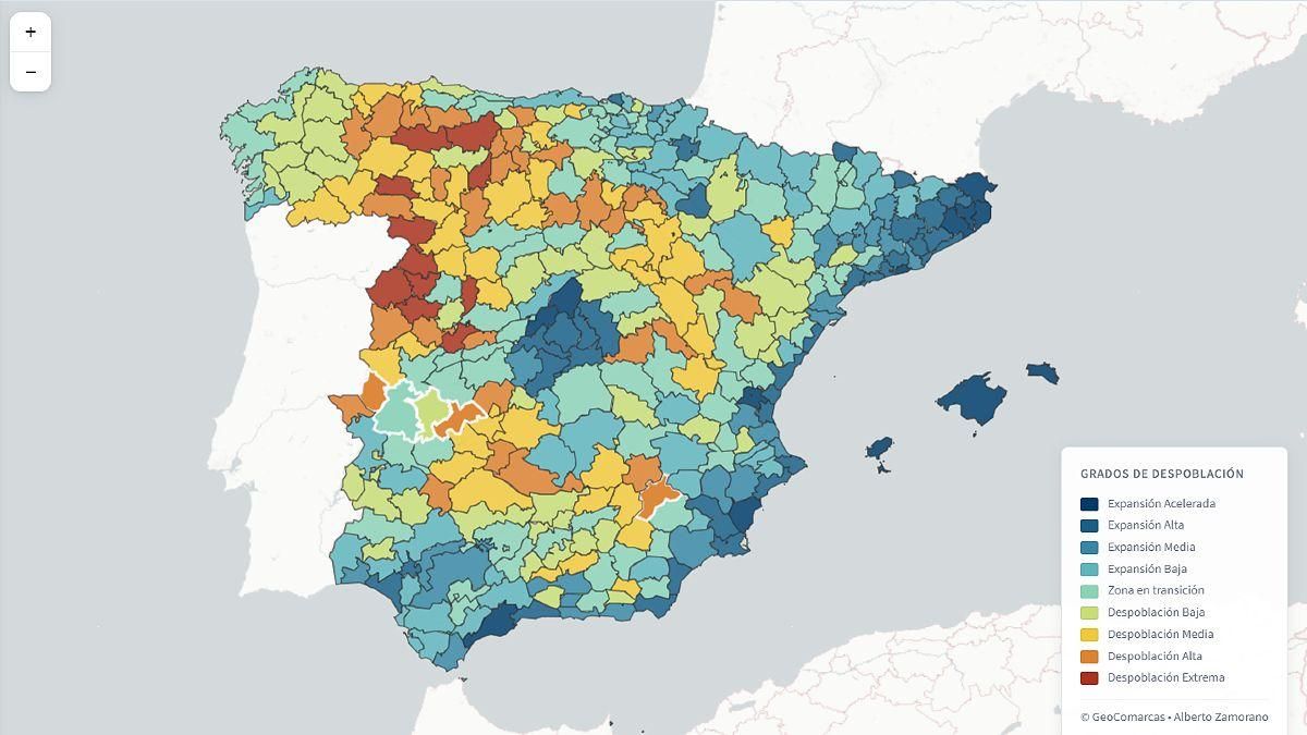 Diez de las once comarcas españolas con despoblación extrema pertenecen al País Leonés, según GeoComarcas