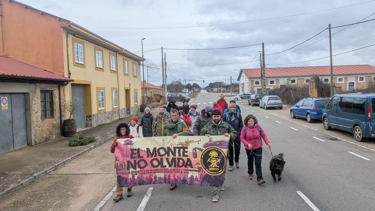 Una de las marchas ‘El monte no olvida’