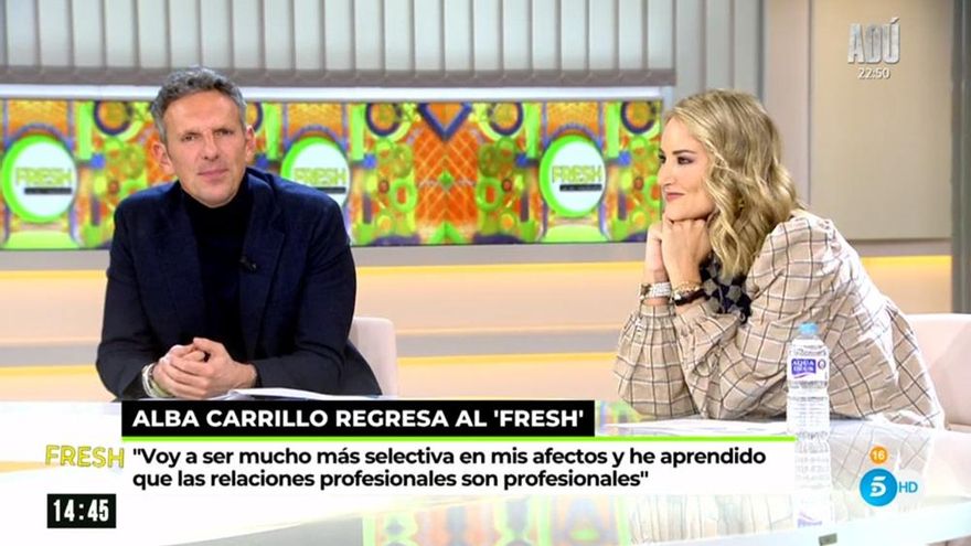 Joaquín Prat y Alba Carrillo en 'Ya es mediodía'