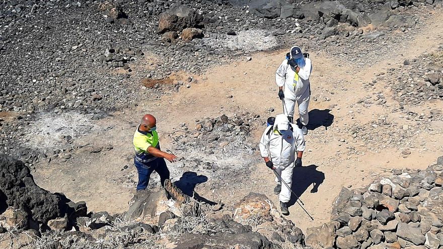 Desalojo de varios asentamientos ilegales ubicados en la costa del municipio tinerfeño de Granadilla