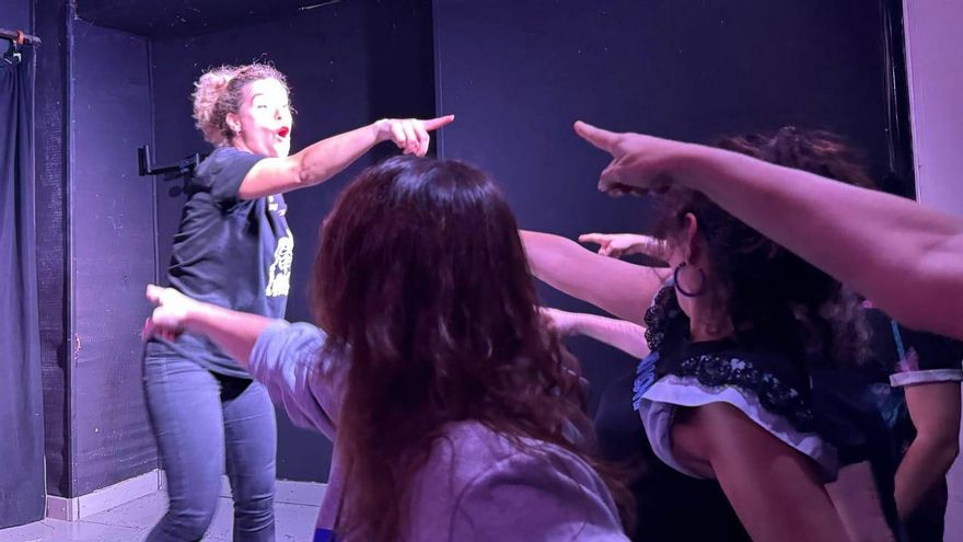 Otro de los momentos de una 'jam' de improvisación.