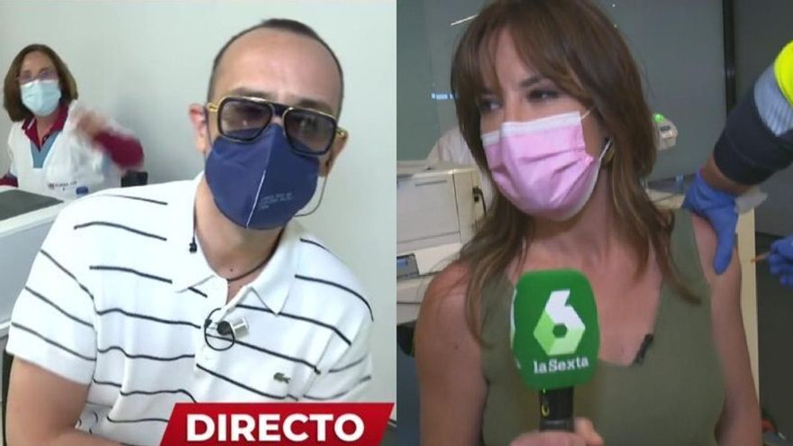 Risto Mejide y Mamen Mendizabal, últimos presentadores en dar ejemplo vacunándose en directo