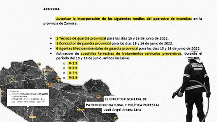 Documentos de la Junta de Castilla y León muestran la falta de medios en el inicio del fuego de la Sierra de la Culebra