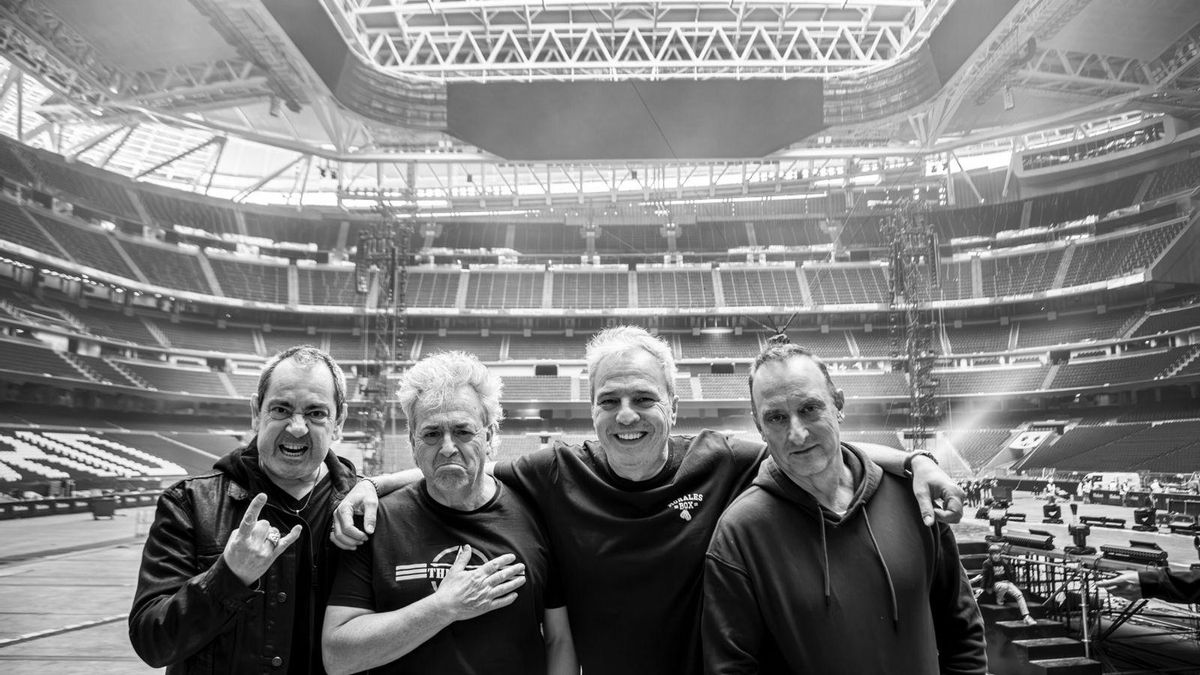 Los cuatro integrantes de la banda Hombres G.