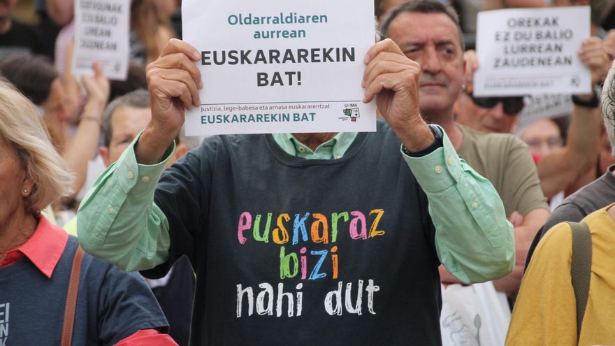 Un centenar de movilizaciones y críticas de PNV y EH Bildu a la sentencia del Supremo sobre el decreto del euskera