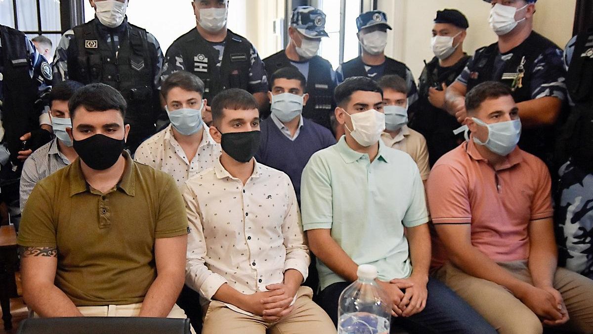 Los ocho rugbiers condenados.