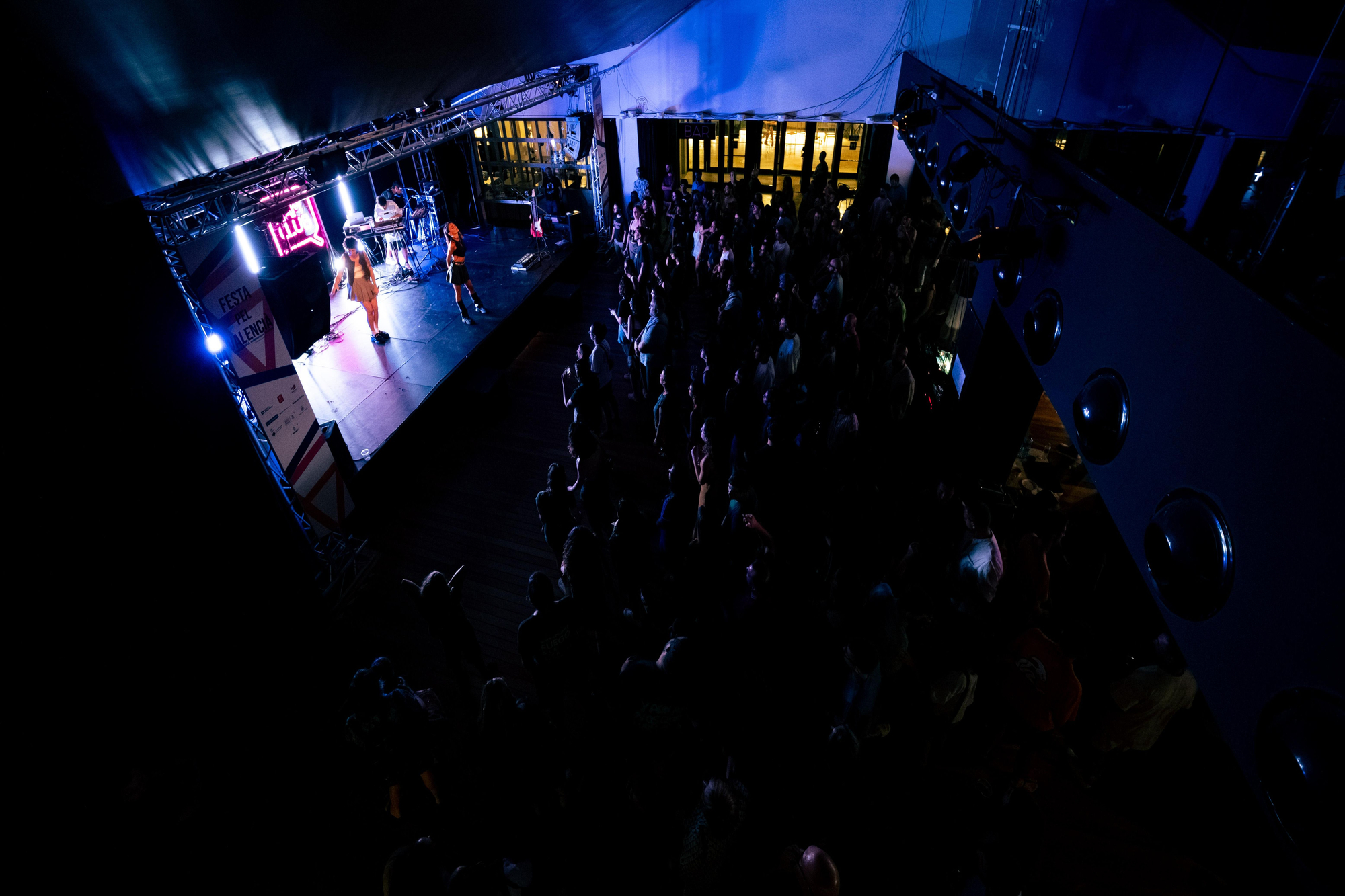 Un moment de l'actuació de Malifeta en la I Festa pel Valencià d'elDiario.es.