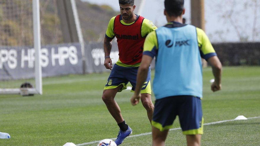 Aythami Artiles vuelve a los entrenamientos de la UD Las Palmas