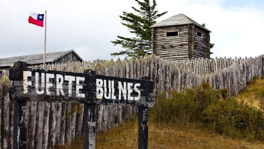Fuerte Bulnes. Esta fortaleza asentó la soberanía de Chile sobre el Estrecho de Magallanes.