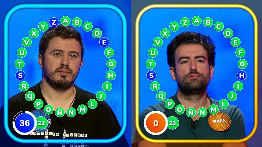 'Pasapalabra' eleva a una cifra histórica su bote, con Rafa y Orestes más cerca que nunca de conquistarlo