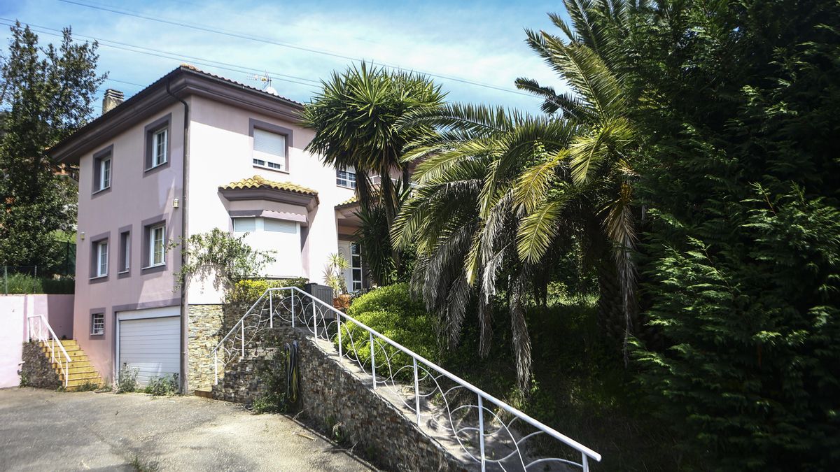 El chalé, ubicado en la zona rural de Oviedo, donde residía la familia autoconfinada por miedo a contraer el covid.