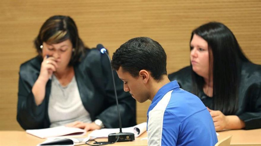 Alberto M.P., en el momento de escuchar el veredicto que le declaró culpable del asesinato de Saray González