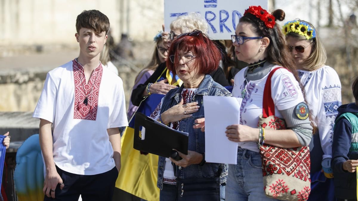 Manifestación y marcha solidaria en favor del pueblo ucraniano