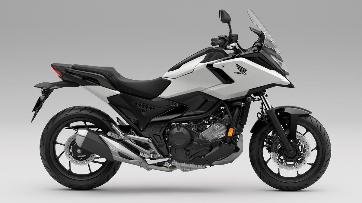 El perfil de la nueva NX550X, una de las motos más atractivas de su categoría.