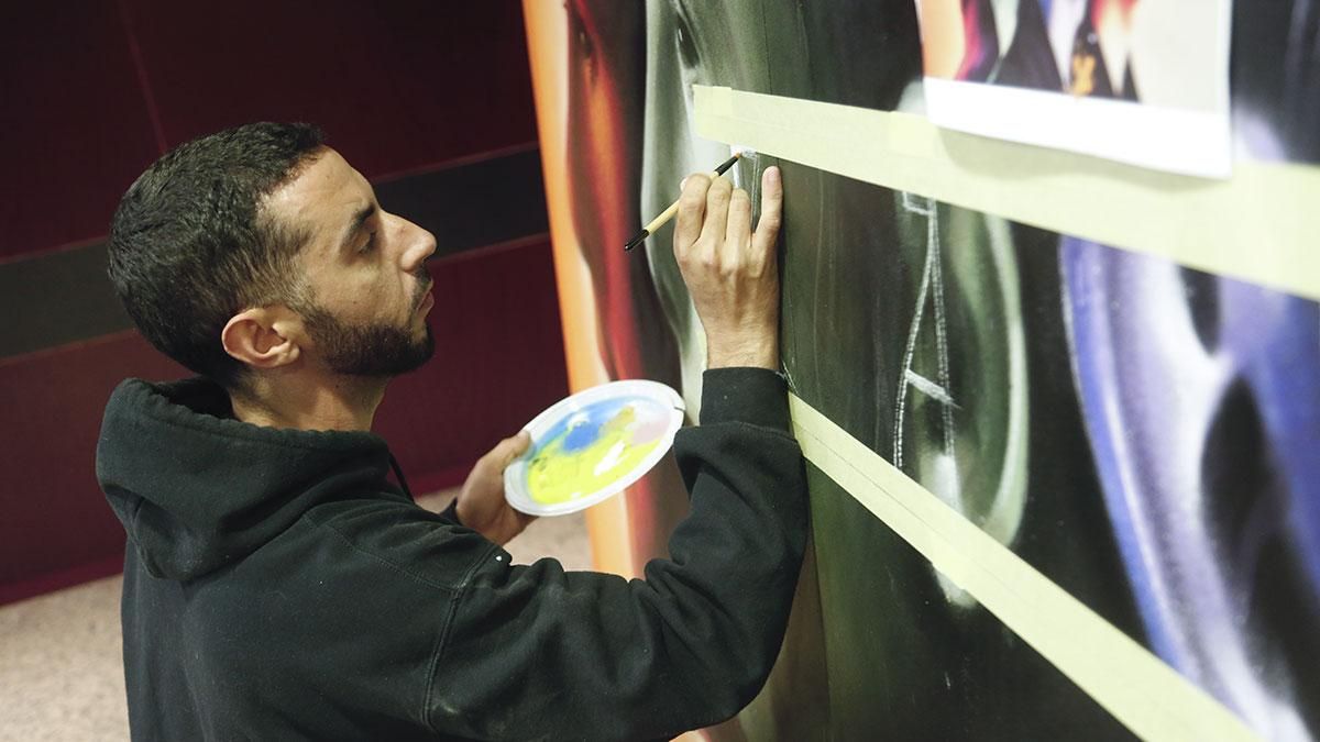 El artista urbano Sake In realizó un mural graffiti