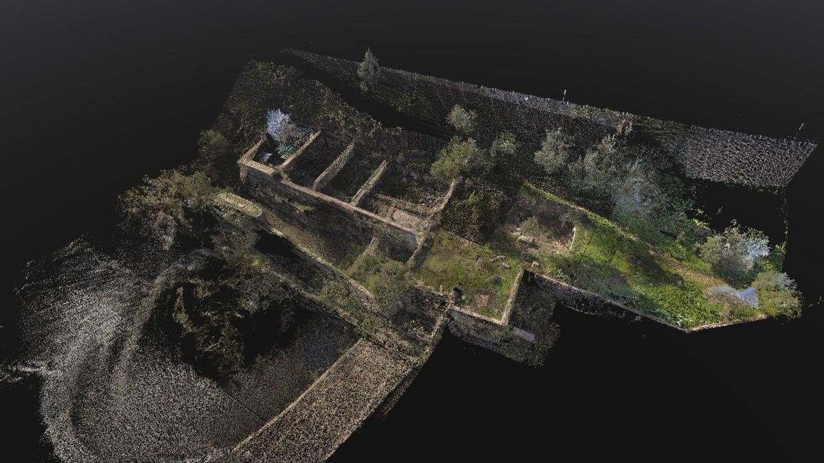 Modelo tridimensional del conjunto del artificio de Juanelo