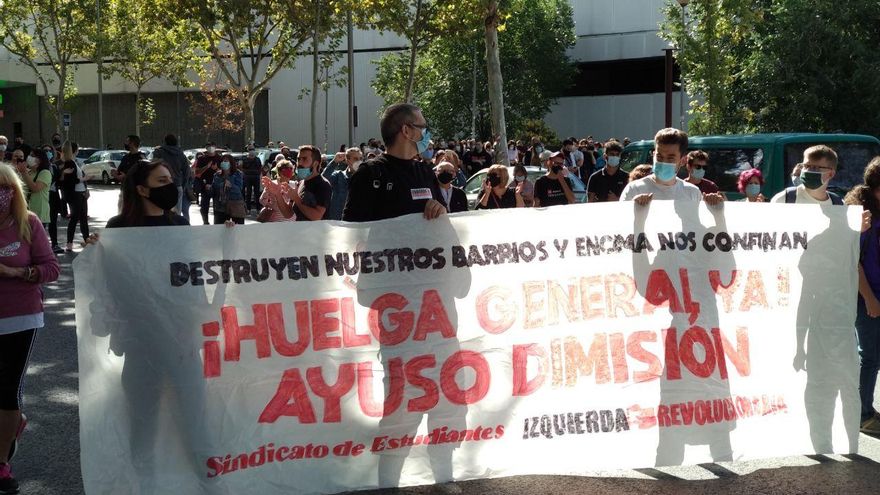Manifestación en Vallecas