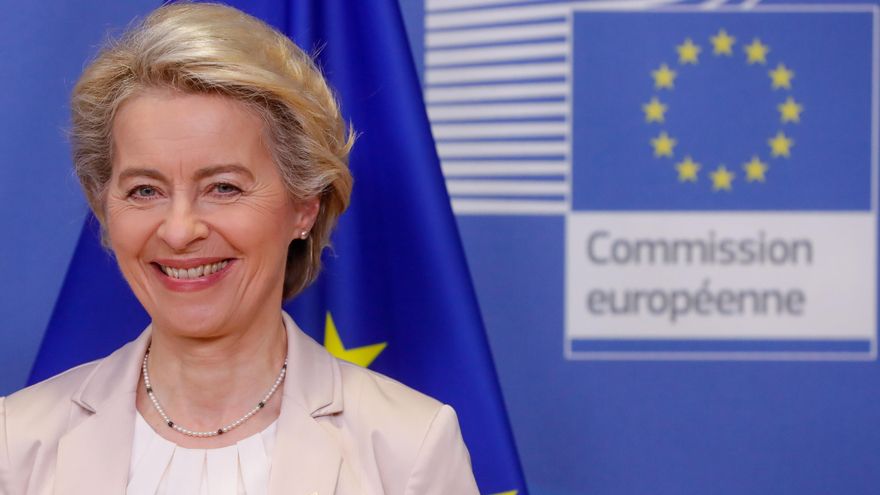 La presidenta de la Comisión Europea, Ursula von der Leyen, en una imagen de archivo. EFE/EPA/STEPHANIE LECOCQ