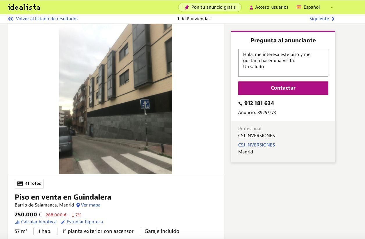 Pisos en venta recién liberados