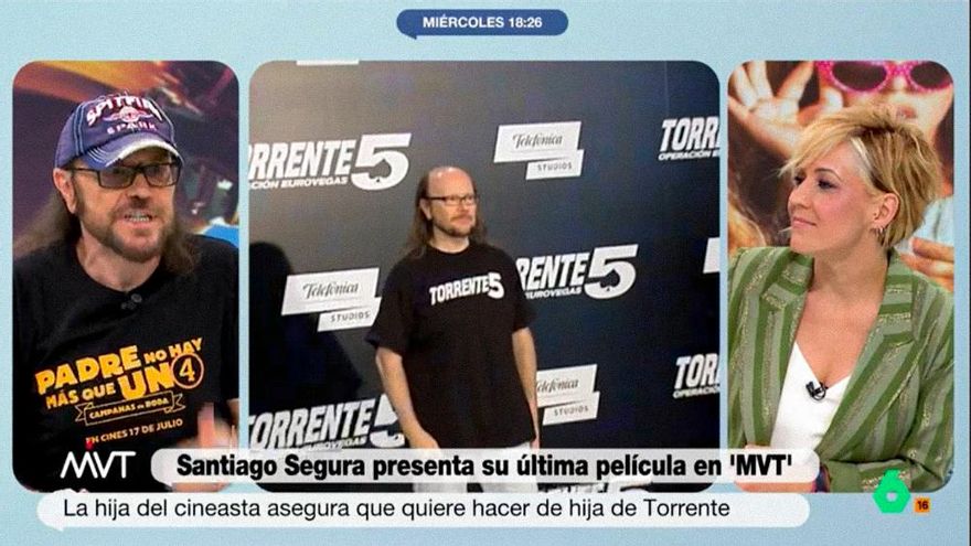 Santiago Segura aclara su plan para 'Torrente 6' en laSexta y bromea: "No tendrá inteligencia artificial ni de la otra"