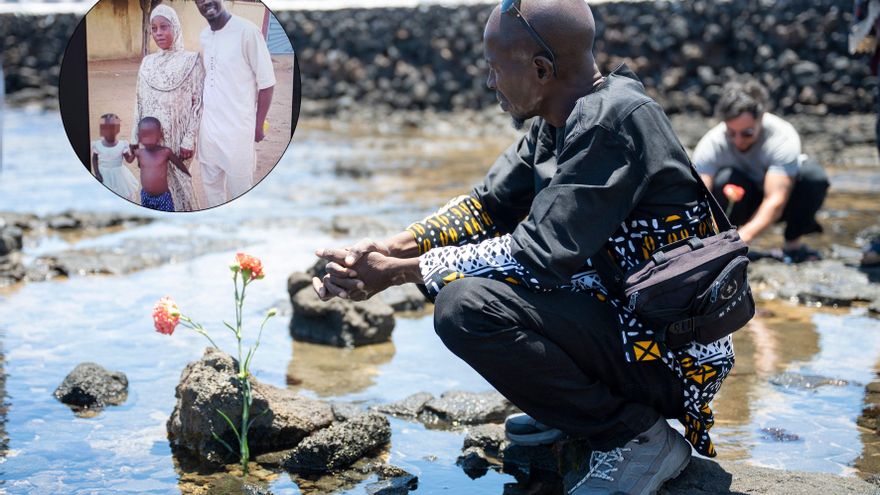 Ibrahima regresa a la playa de Lanzarote que le arrebató a su prima Nabintou: ''Aunque ella ya no me vea, yo no la olvido''