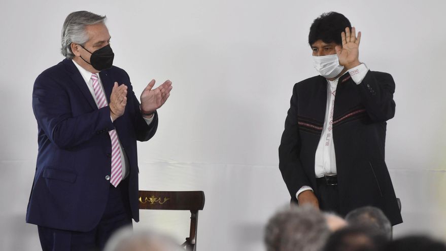 Con Alberto Fernández a su lado, Evo Morales dijo que Estados Unidos "hizo el golpe en Bolivia por el litio"