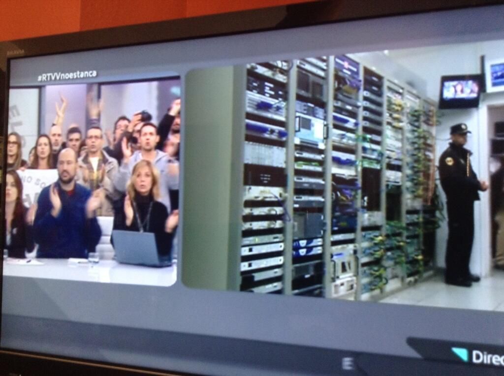 La imagen del cierre de Canal 9