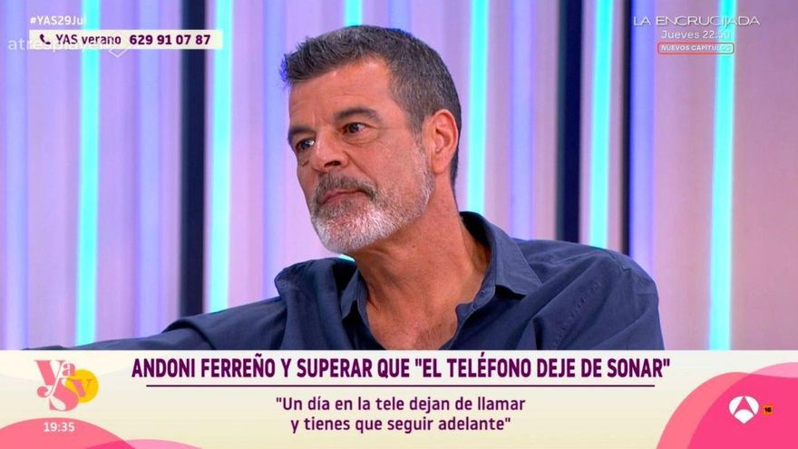 Andoni Ferreño reaparece en Antena 3 tras ser presentador de moda en los 90: "Un día los de la tele dejan de llamar"