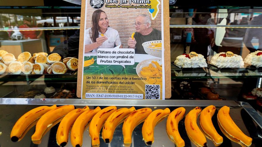 Bombones con forma de plátano