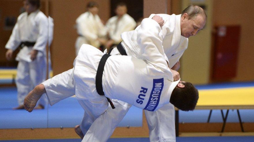 El presidente ruso, Vladimir Putin, en una imagen de archivo practicando judo