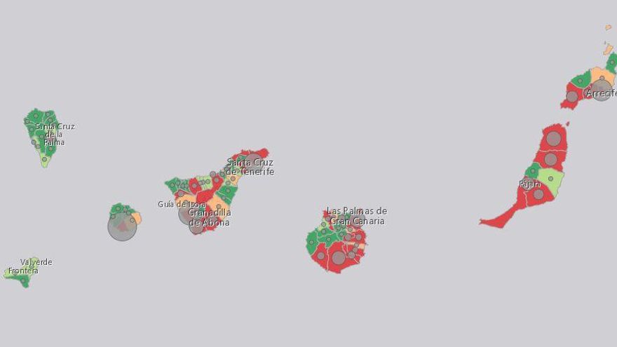 Todas las islas se mantienen en nivel 1 de alerta sanitaria pero la incidencia crece un 46% en una semana