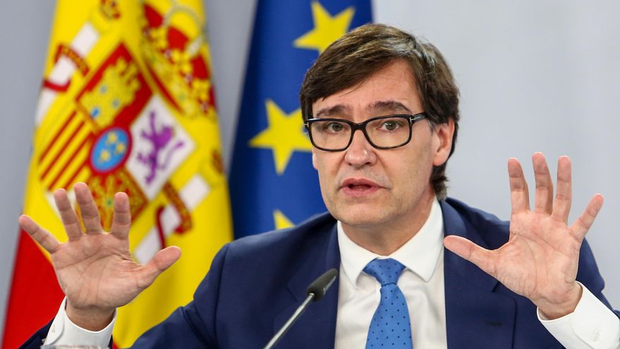 El ministro de Sanidad, Salvador Illa, comparece en rueda de prensa en Moncloa